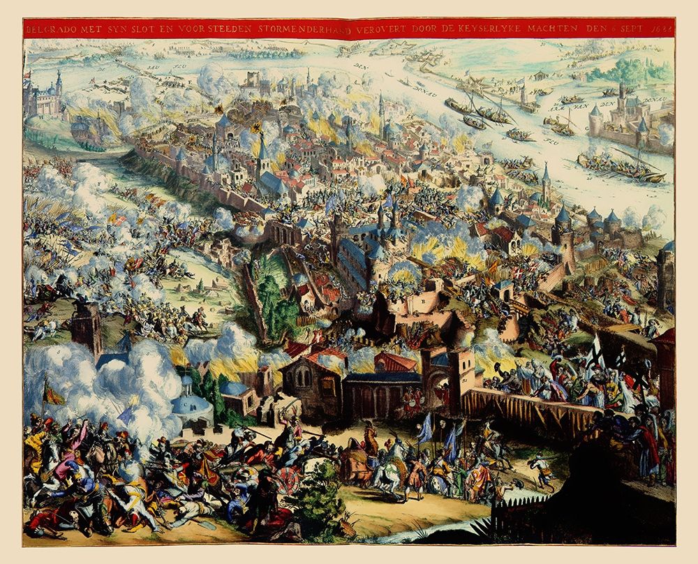 Eastern Europe Belgrade Siege Serbia art print by De Hooghe for $57.95 CAD
