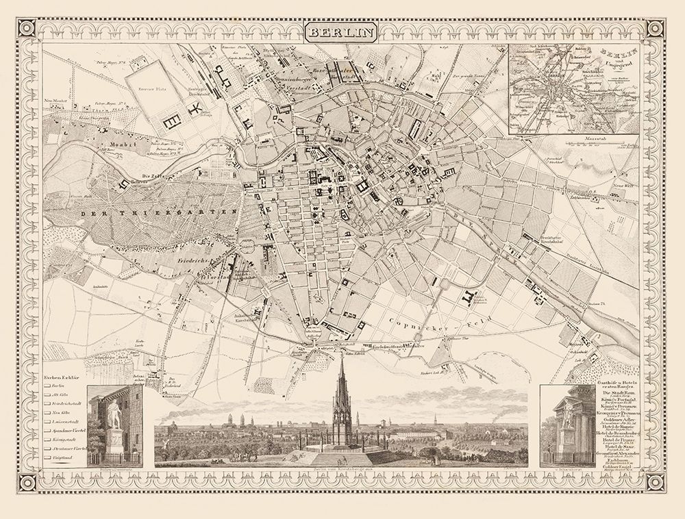 Berlin Germany - Meyer 1860 art print by Meyer for $57.95 CAD