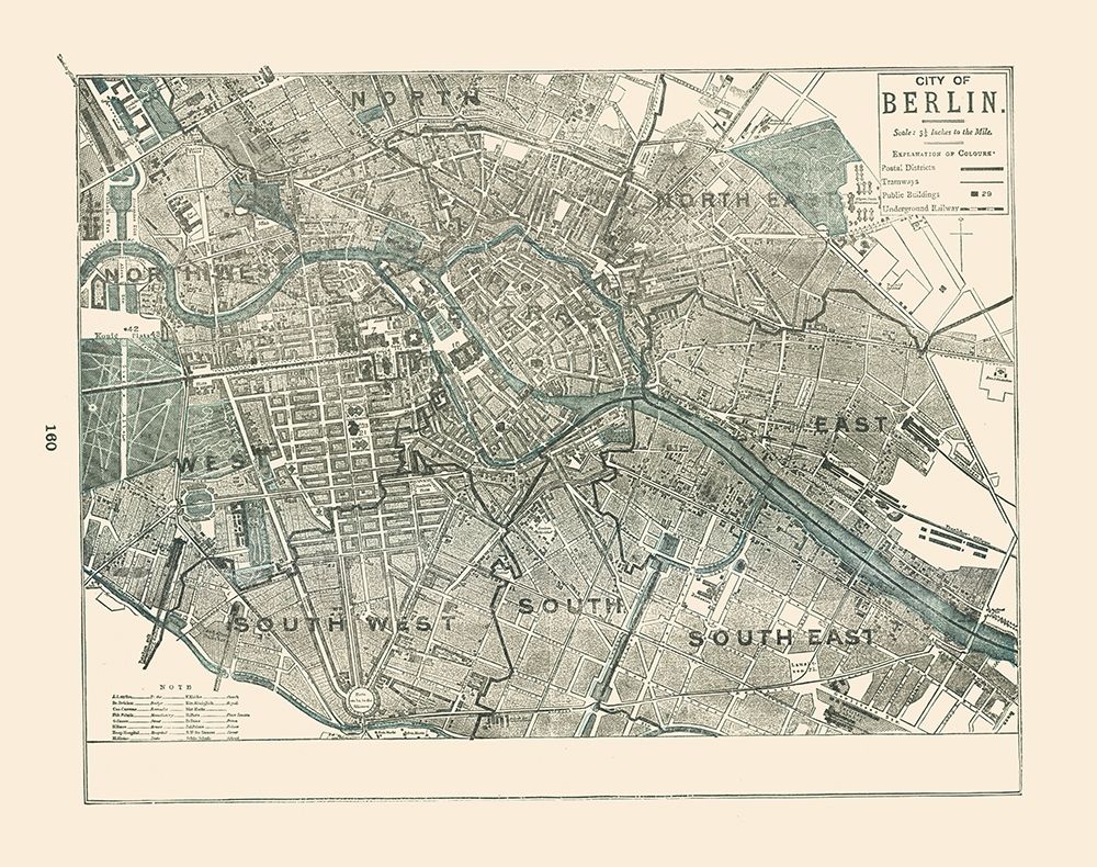 Berlin Germany - Rathbun 1893 art print by Rathbun for $57.95 CAD