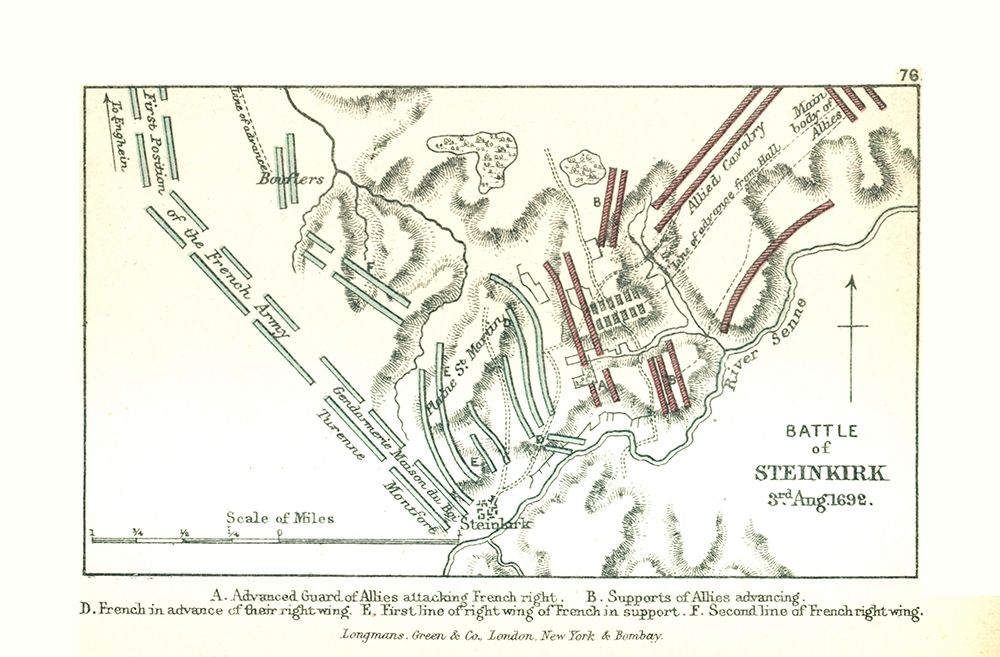 Battle of Steinkirk 1692 Belgium - Gardiner 1902 art print by Gardiner for $57.95 CAD