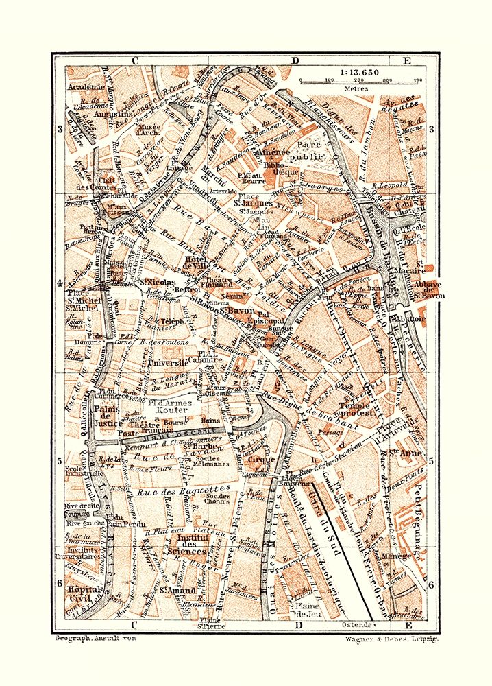 Brussels Belgium Europe - Baedeker 1910 art print by Baedeker for $57.95 CAD