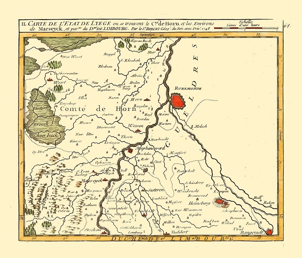 Liege Belgium - Robert 1748 art print by Robert for $57.95 CAD