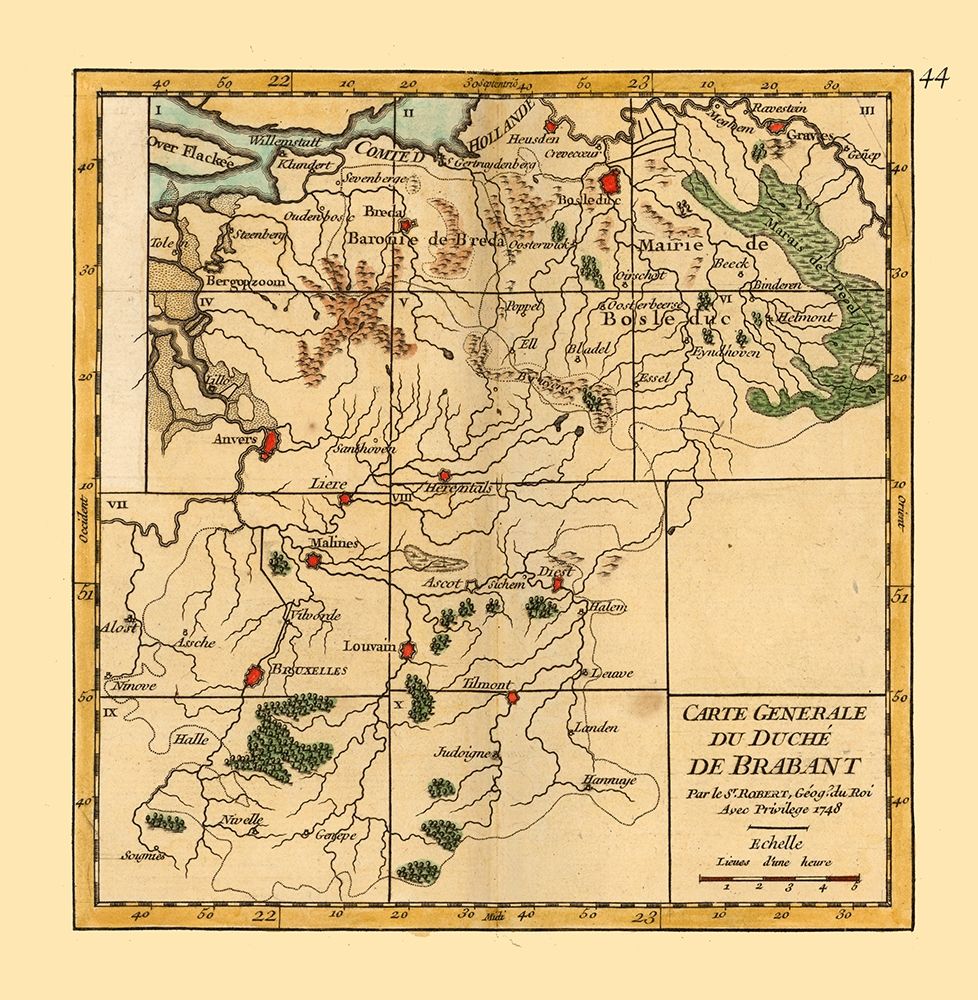 Brabant Province Netherlands - Robert 1748 art print by Robert for $57.95 CAD