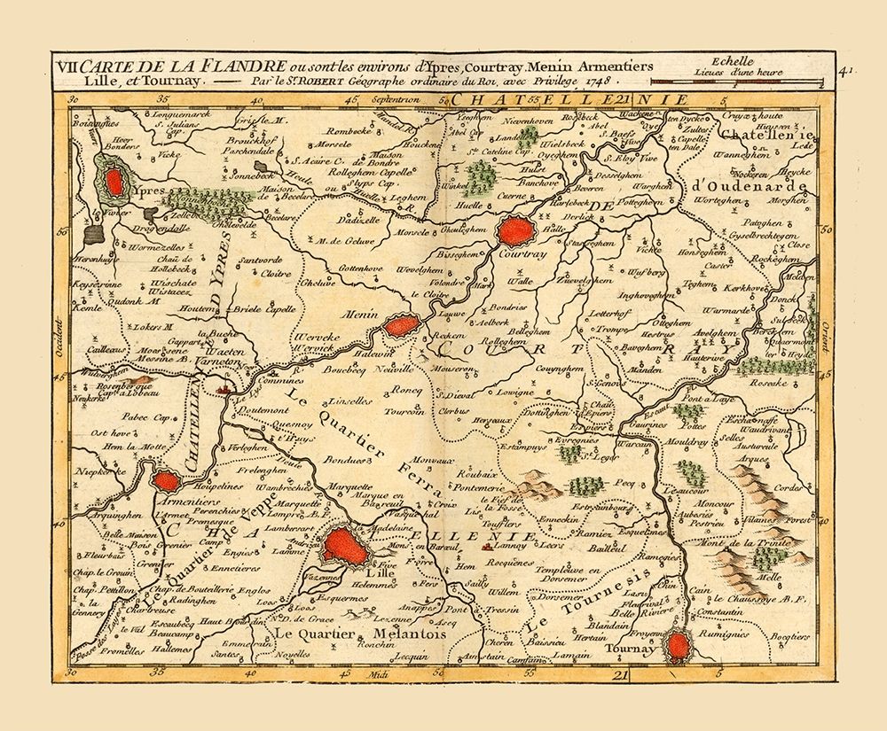 Ypres Environs Belgium - Robert 1748 art print by Robert for $57.95 CAD
