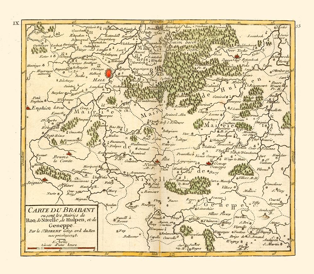 Hulpe Nivelles Genappe Belgium - Robert 1748 art print by Robert for $57.95 CAD