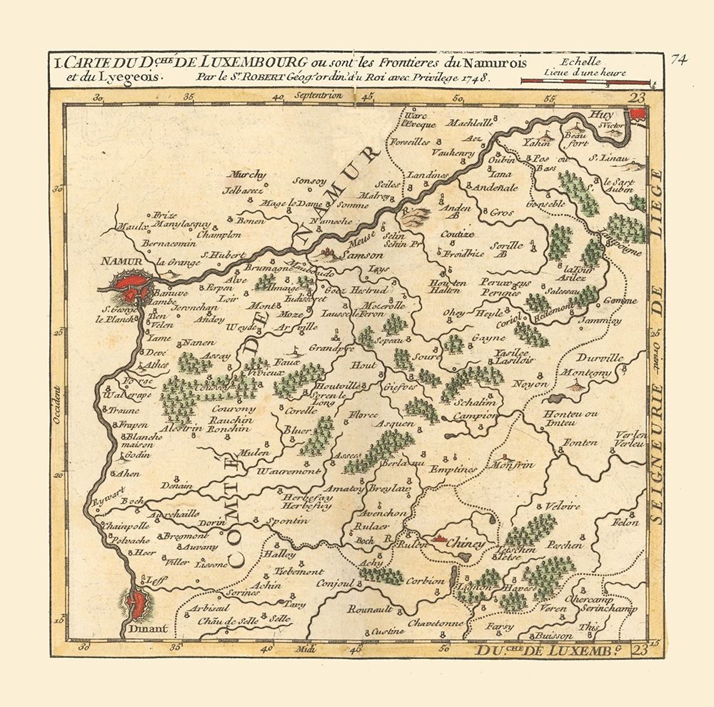 Namur Belgium - Robert 1748 art print by Robert for $57.95 CAD