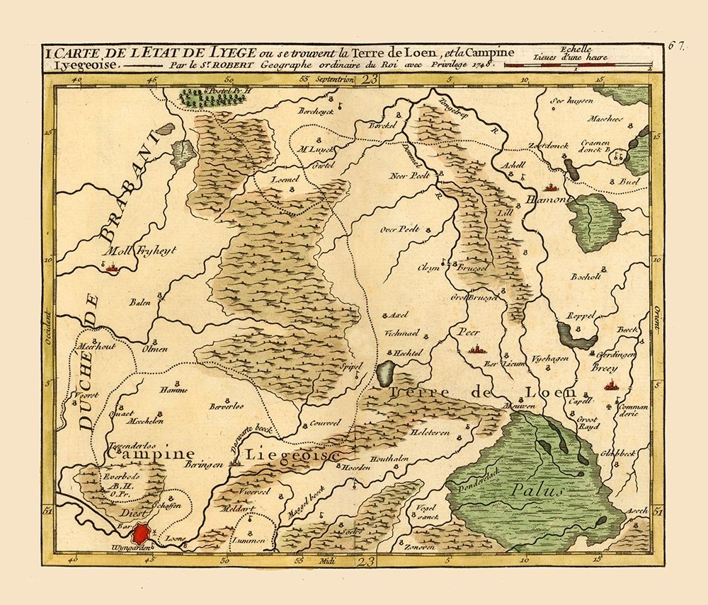 Flemish Region Belgium - Robert 1748 art print by Robert for $57.95 CAD