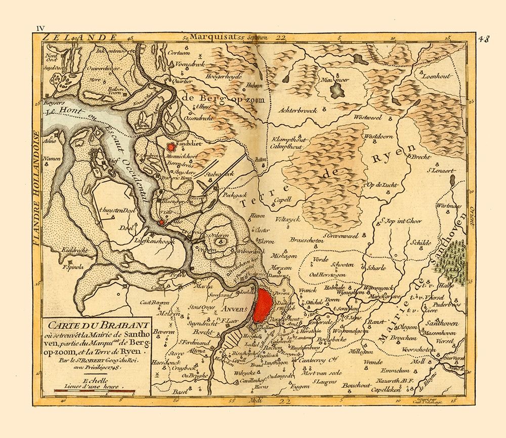 Antwerp Province Belgium - Robert 1748 art print by Robert for $57.95 CAD
