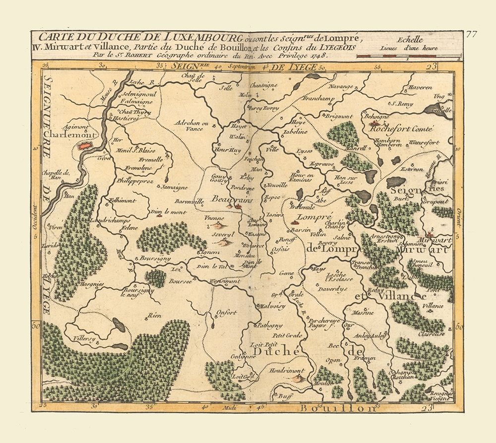 Namur Province Belgium - Robert 1748 art print by Robert for $57.95 CAD