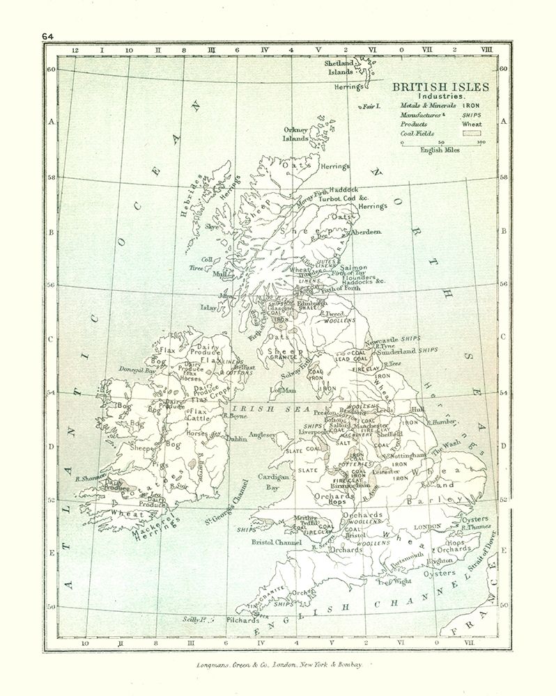 Industries of British Isles - Gardiner 1902 art print by Gardiner for $57.95 CAD