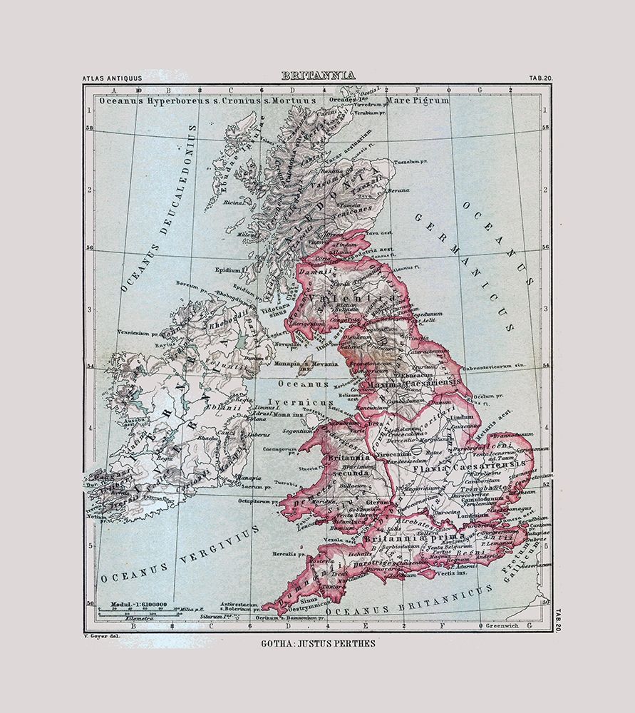 British Isles - Perthes 1896 art print by Perthes for $57.95 CAD