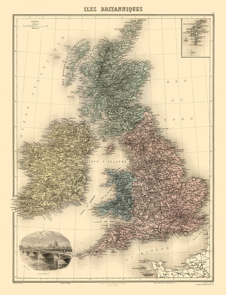 British Isles - Scotland - Migeon art print by Migeon for $57.95 CAD
