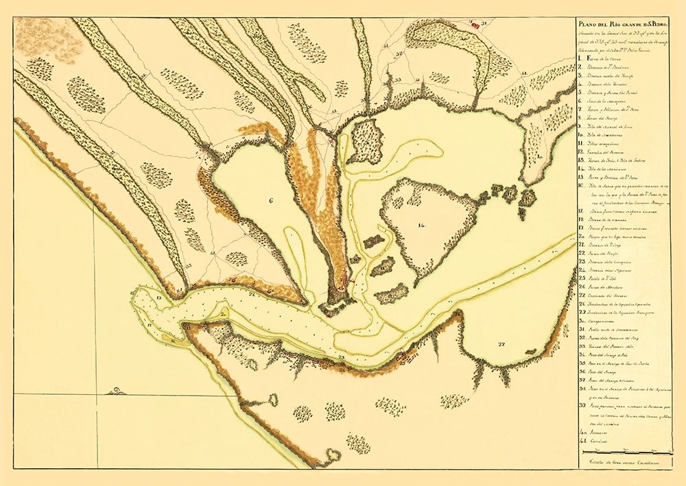 Rio Grande El San Pedro Brazil - Garzia 1760 art print by Garzia for $57.95 CAD