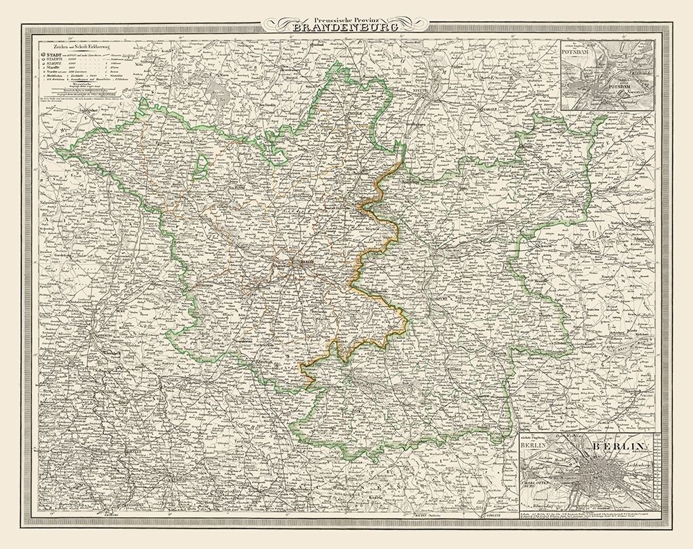 Brandenburg Germany - Weimar 1827 art print by Weimar for $57.95 CAD
