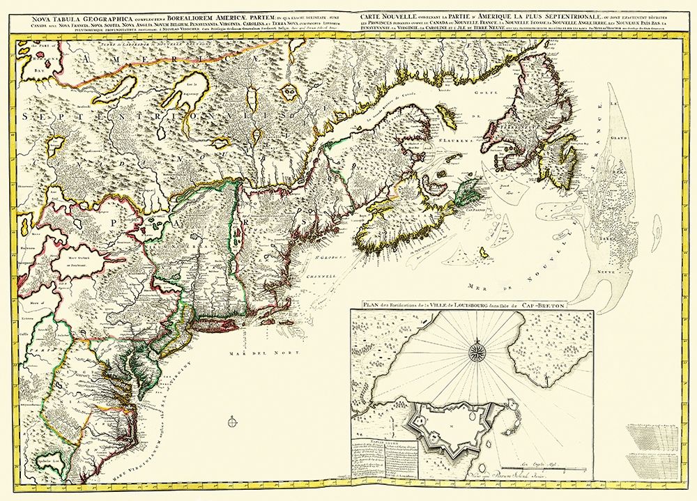 New England Canada - 1695 art print by Unknown for $57.95 CAD