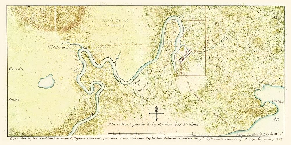 River of Prairies Black River Quebec Canada - 1735 art print by Unknown for $57.95 CAD