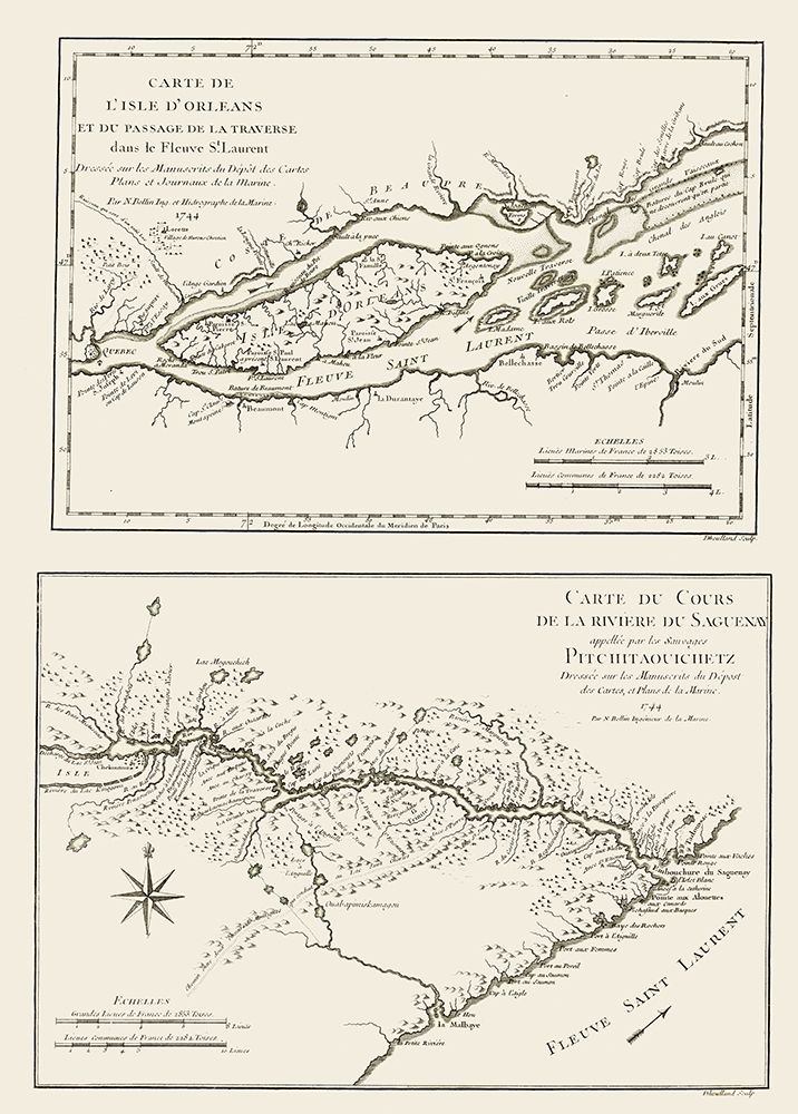 St Lawrence River Isle of Orleans Canada and US art print by Bellin for $57.95 CAD