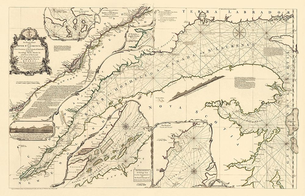 St Laurence River Fort Frontenac Isle Anticost art print by Jeffreys for $57.95 CAD