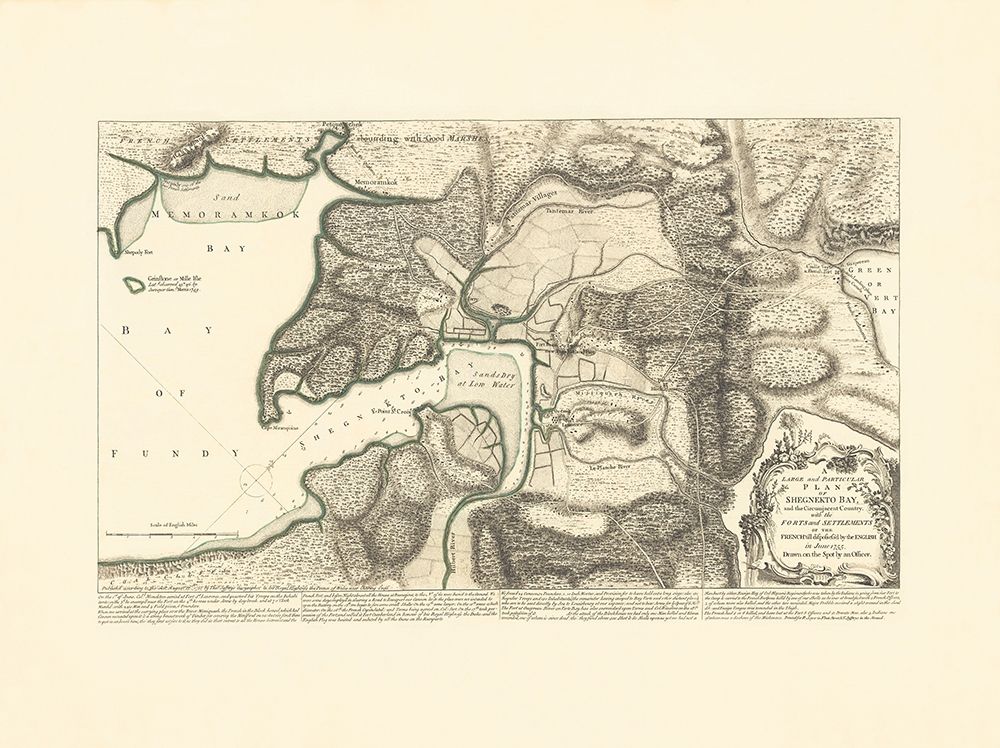 Shegnekto Bay French Forts and Settlements art print by JEFFREYS for $57.95 CAD