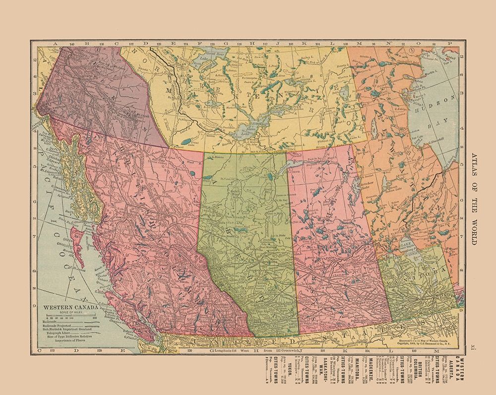 Western Canada - Hammond 1910 art print by Hammond for $57.95 CAD