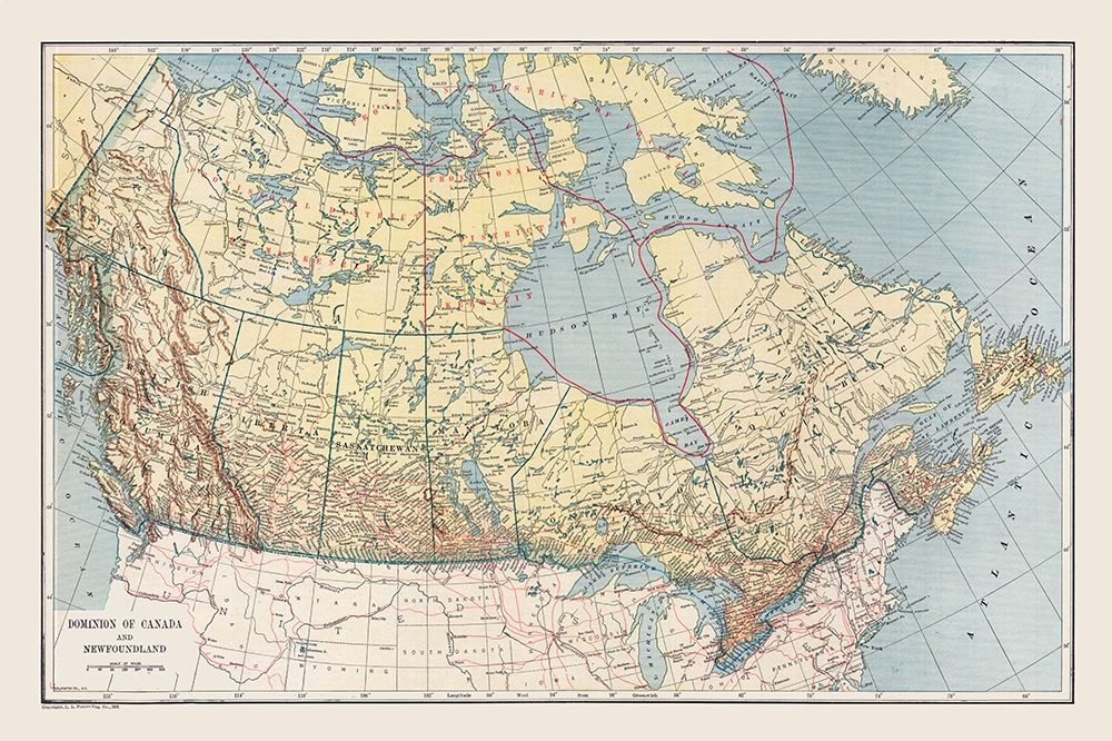 Newfoundland Canada - Reynold 1921 art print by Reynold for $57.95 CAD
