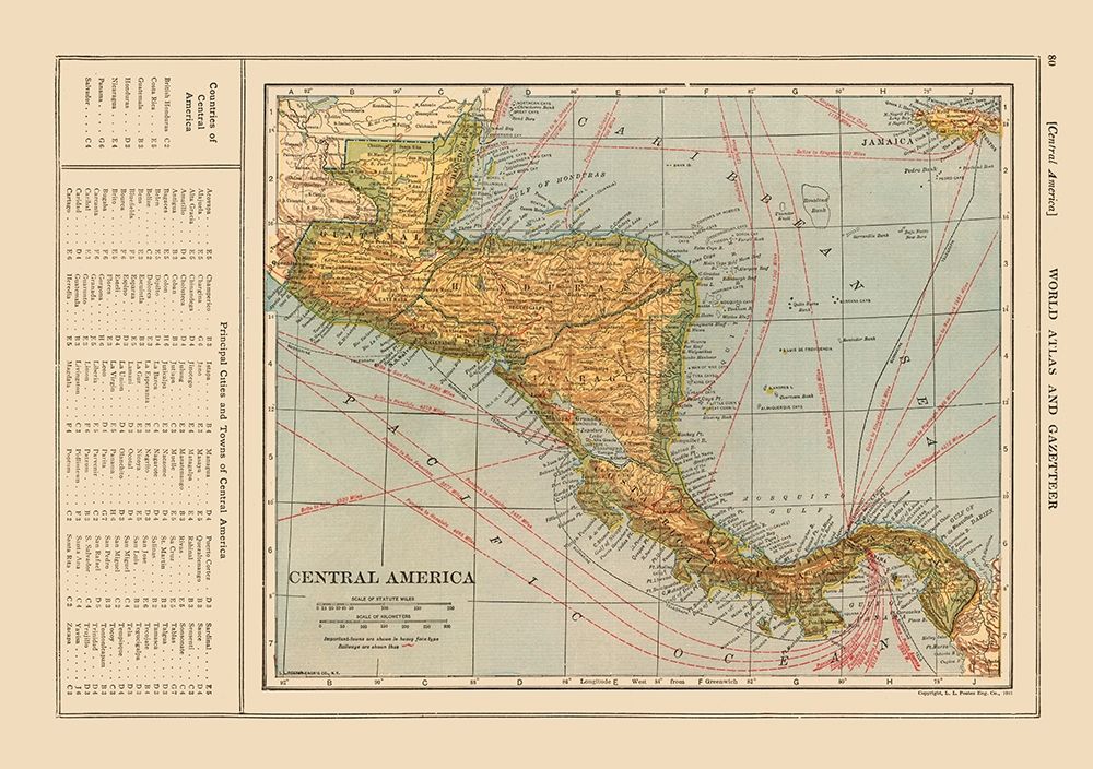 Guatemala Honduras Nicaragua Costa Rica Panama art print by Reynold for $57.95 CAD