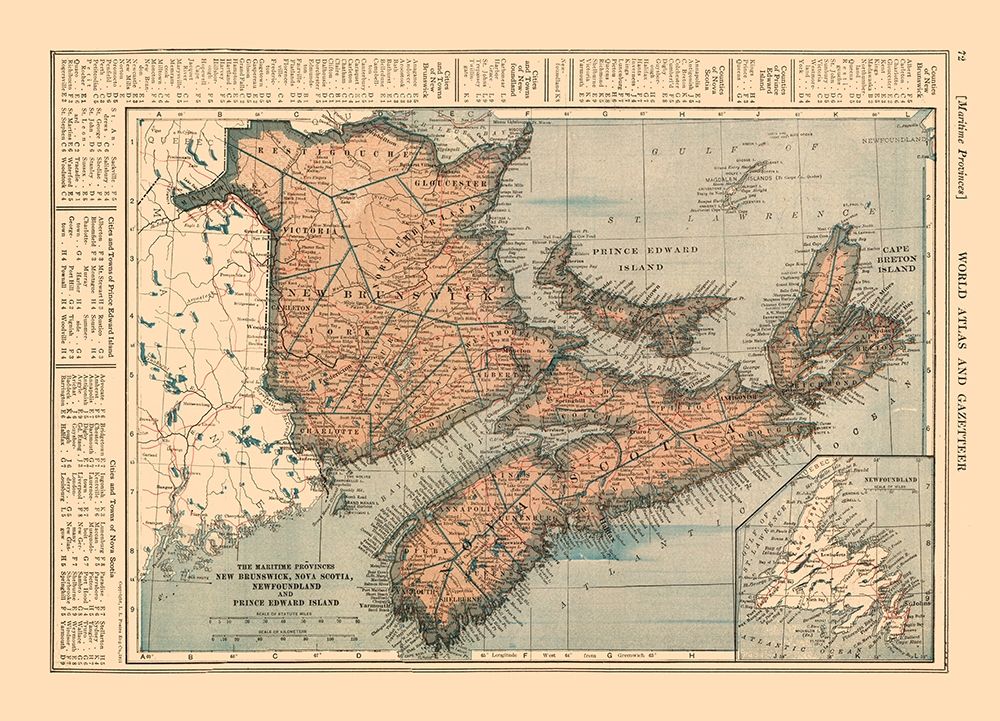 Maritime Provinces Canada - Reynold 1921 art print by Reynold for $57.95 CAD