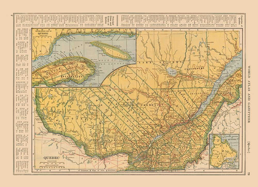 Quebec Canada - Reynold 1921 art print by Reynold for $57.95 CAD