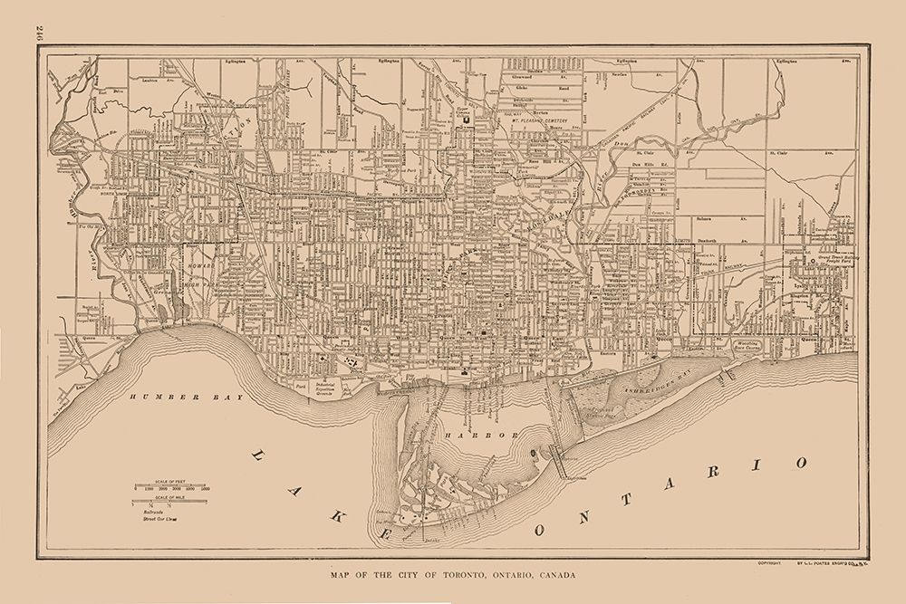 Toronto Canada - Reynold 1921 art print by Reynold for $57.95 CAD