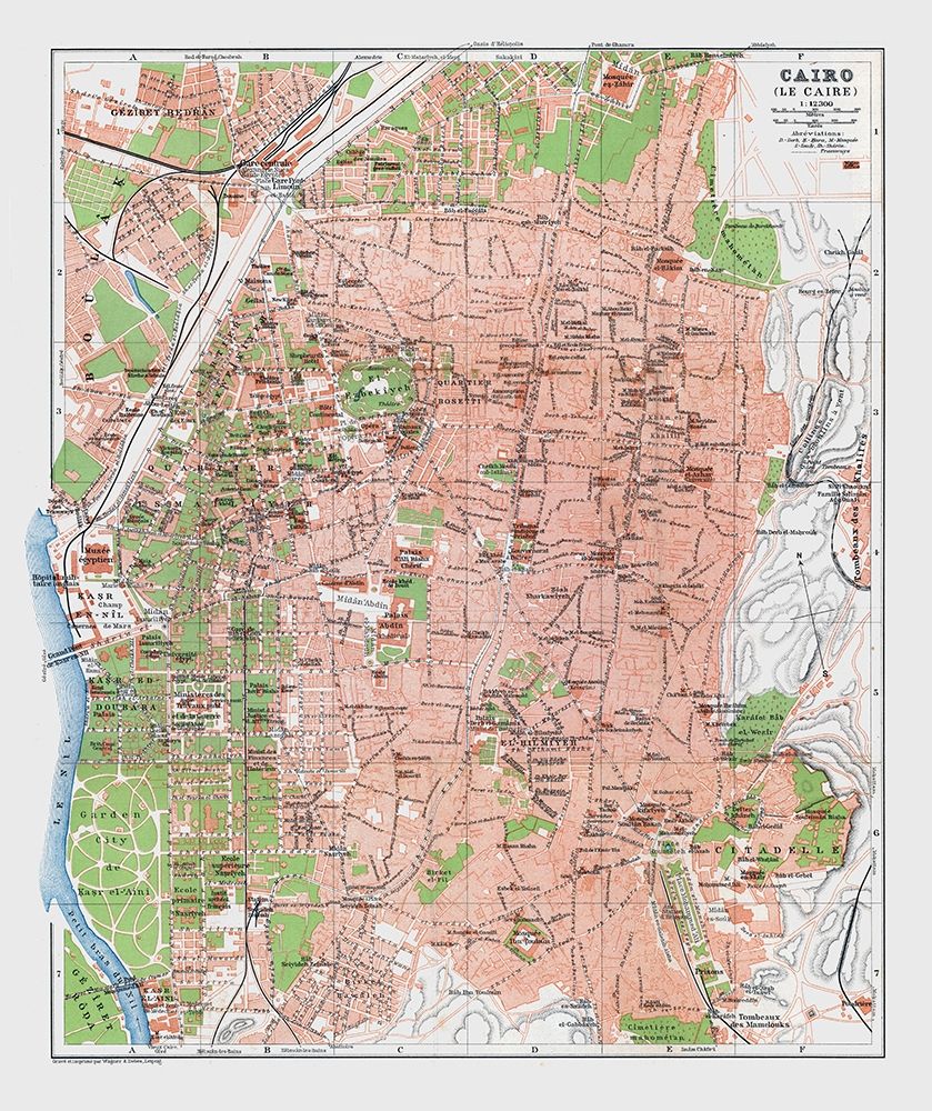 Africa Cairo Egypt - Baedeker 1913 art print by Baedeker for $57.95 CAD