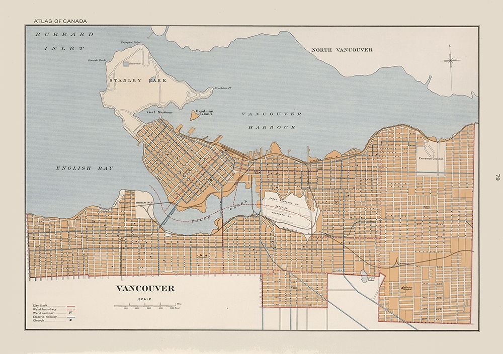 Vancouver Canada - Chalifour 1915 art print by Chalifour for $57.95 CAD