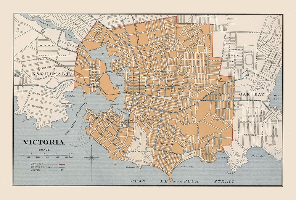 Victoria Canada - Chalifour 1915 art print by Chalifour for $57.95 CAD