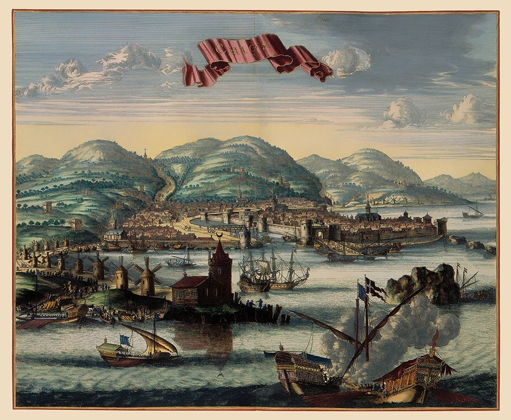 Chios Panoramic Greece - Jansson 1657 art print by Jansson for $57.95 CAD