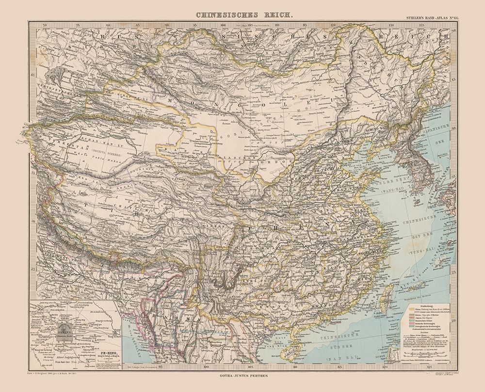 China - Stieler 1885 art print by Stieler for $57.95 CAD