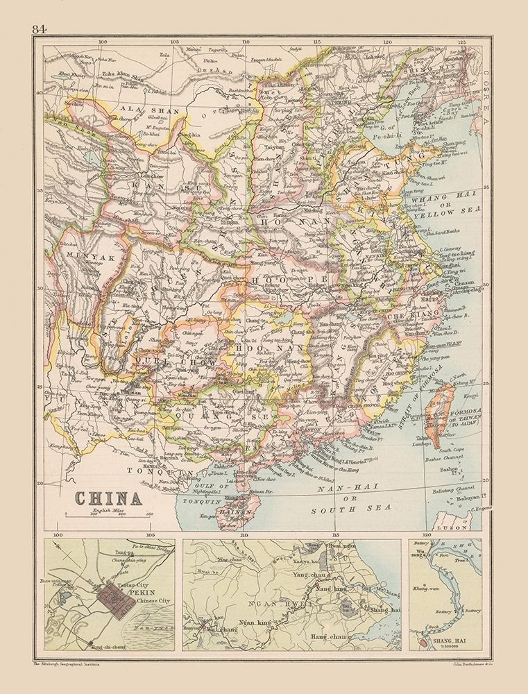 China - Bartholomew 1892 art print by Bartholomew for $57.95 CAD