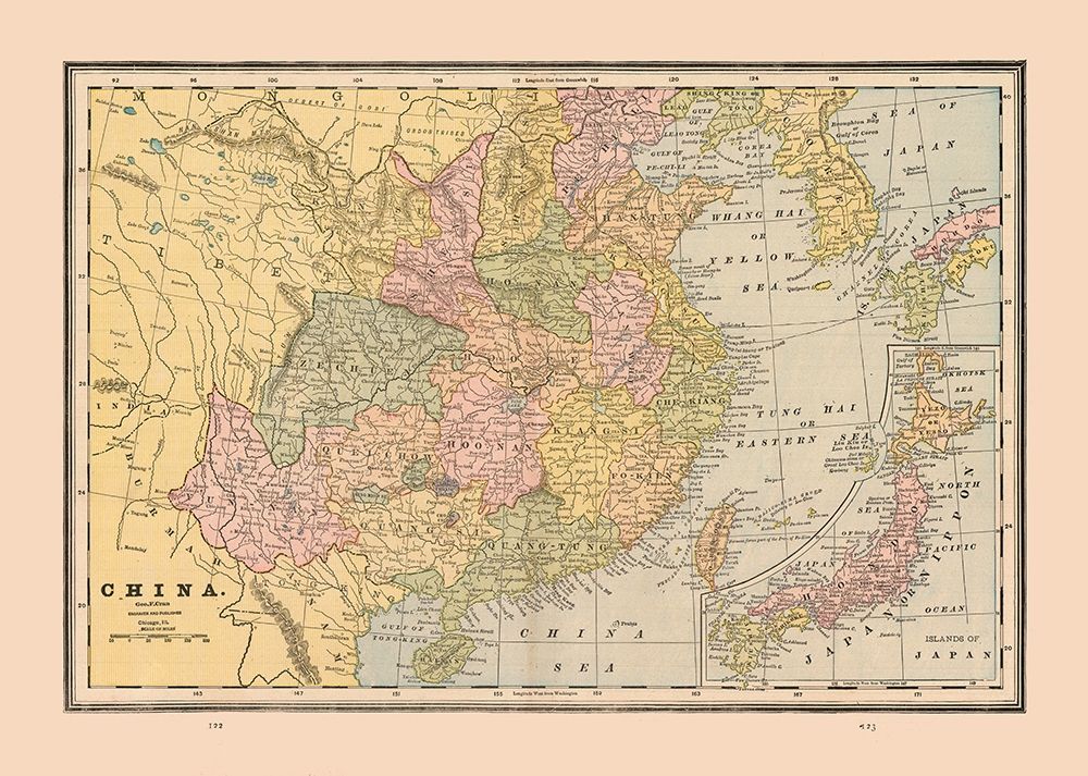 China - Cram 1888 art print by Cram for $57.95 CAD