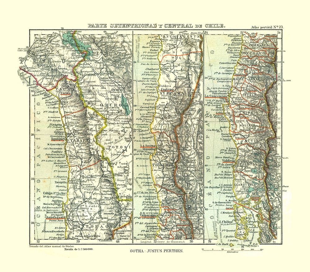 Northern Central Chile South America - Perthes art print by Perthes for $57.95 CAD