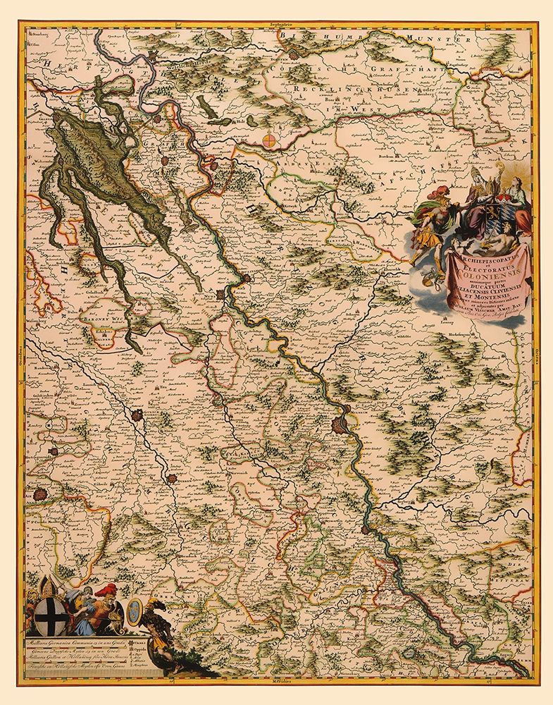 Germany - Visscher 1681 art print by Visscher for $57.95 CAD