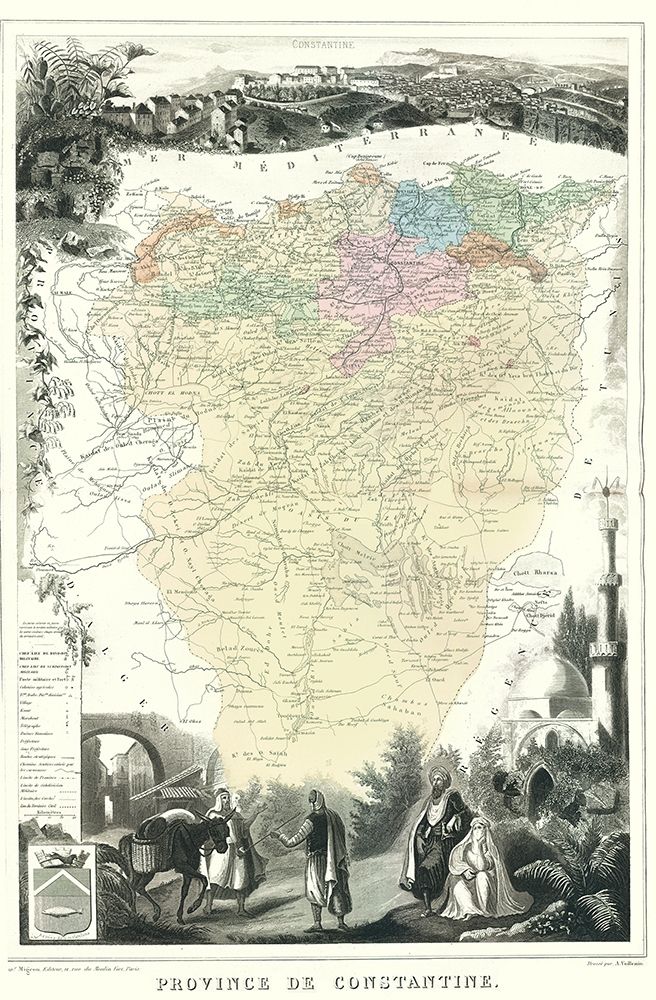 Mediterranean Constantine Department Algeria art print by Migeon for $57.95 CAD