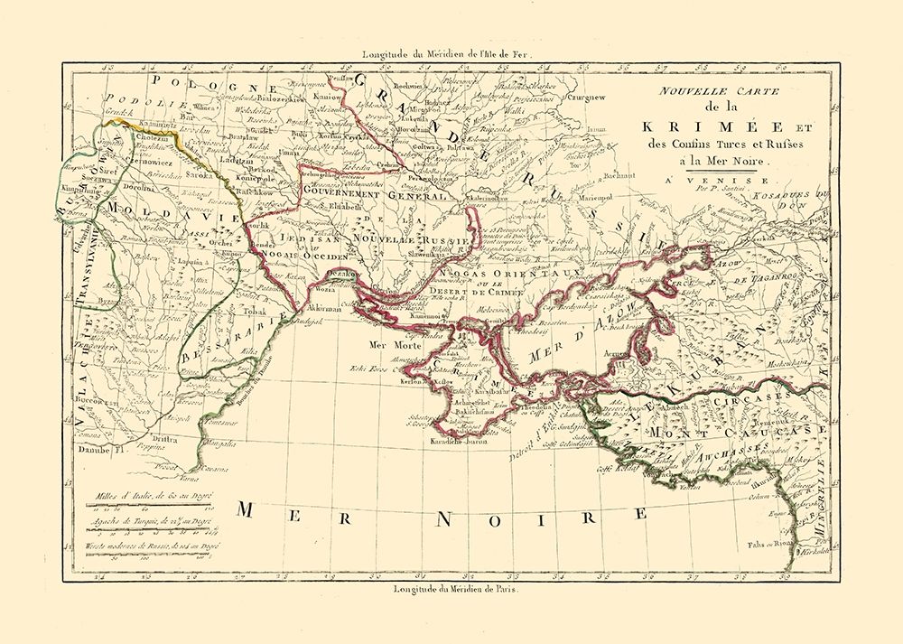 Crimea Russian Empire - Santini 1794 art print by Santini for $57.95 CAD