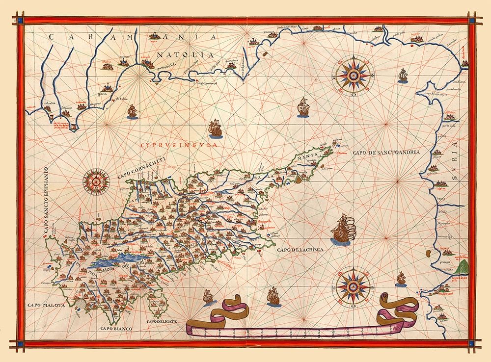 Cyprus - Martines 1587 art print by Martines for $57.95 CAD