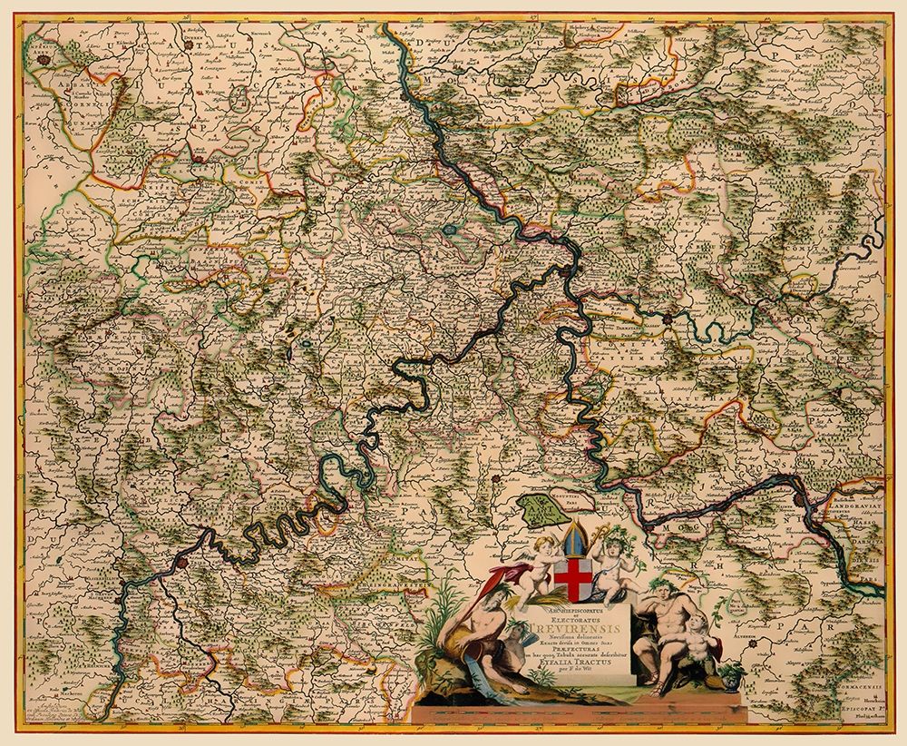 Trier Germany - De Wit 1688 art print by De Wit for $57.95 CAD