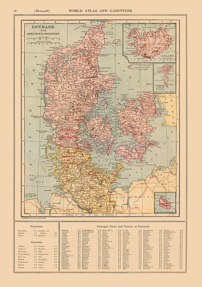 Schleswig Holstein Germany Denmark - Reynold 1921 art print by Reynold for $57.95 CAD