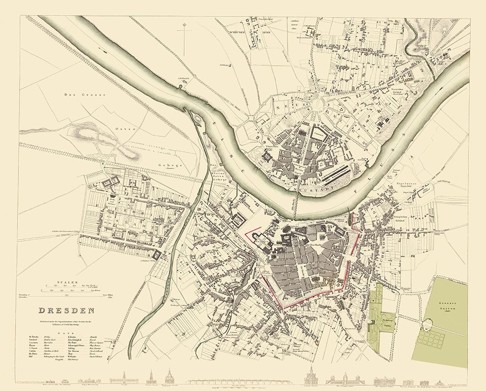 Dresden Germany - Chapman 1833 art print by Chapman for $57.95 CAD