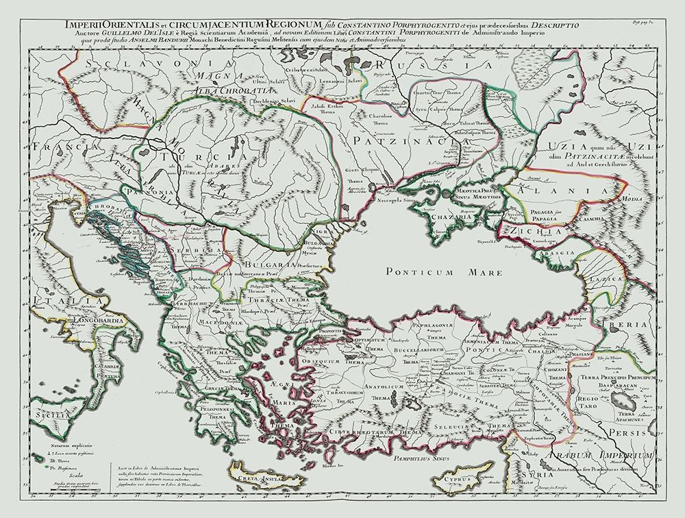 Eastern Empires France Italy North Macedonia art print by De L isle for $57.95 CAD
