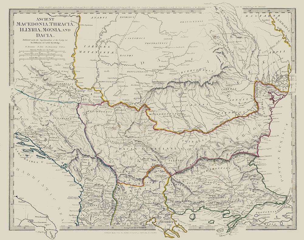Ancient North Macedonia Thracia Illyria art print by Chapman for $57.95 CAD