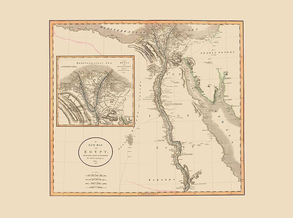 Middle East Egypt - Cary 1805 art print by Cary for $57.95 CAD