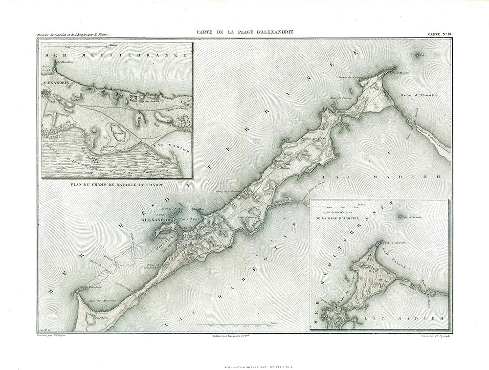 Alexandria - Egypt - Thiers 1866 art print by Unknown for $57.95 CAD