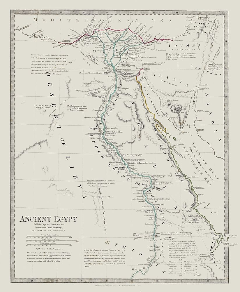 Africa Ancient Egypt -Long 1831 art print by Long for $57.95 CAD