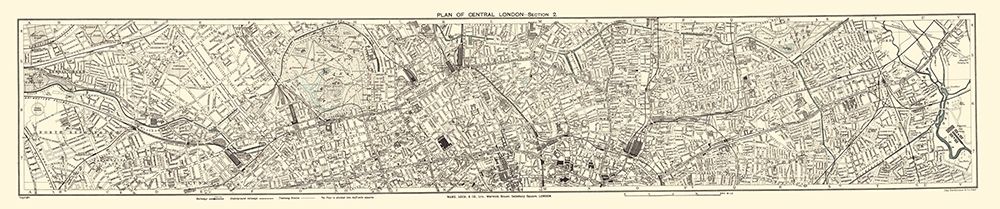 London England Central Section 2 - Bartholomew art print by Bartholomew for $57.95 CAD